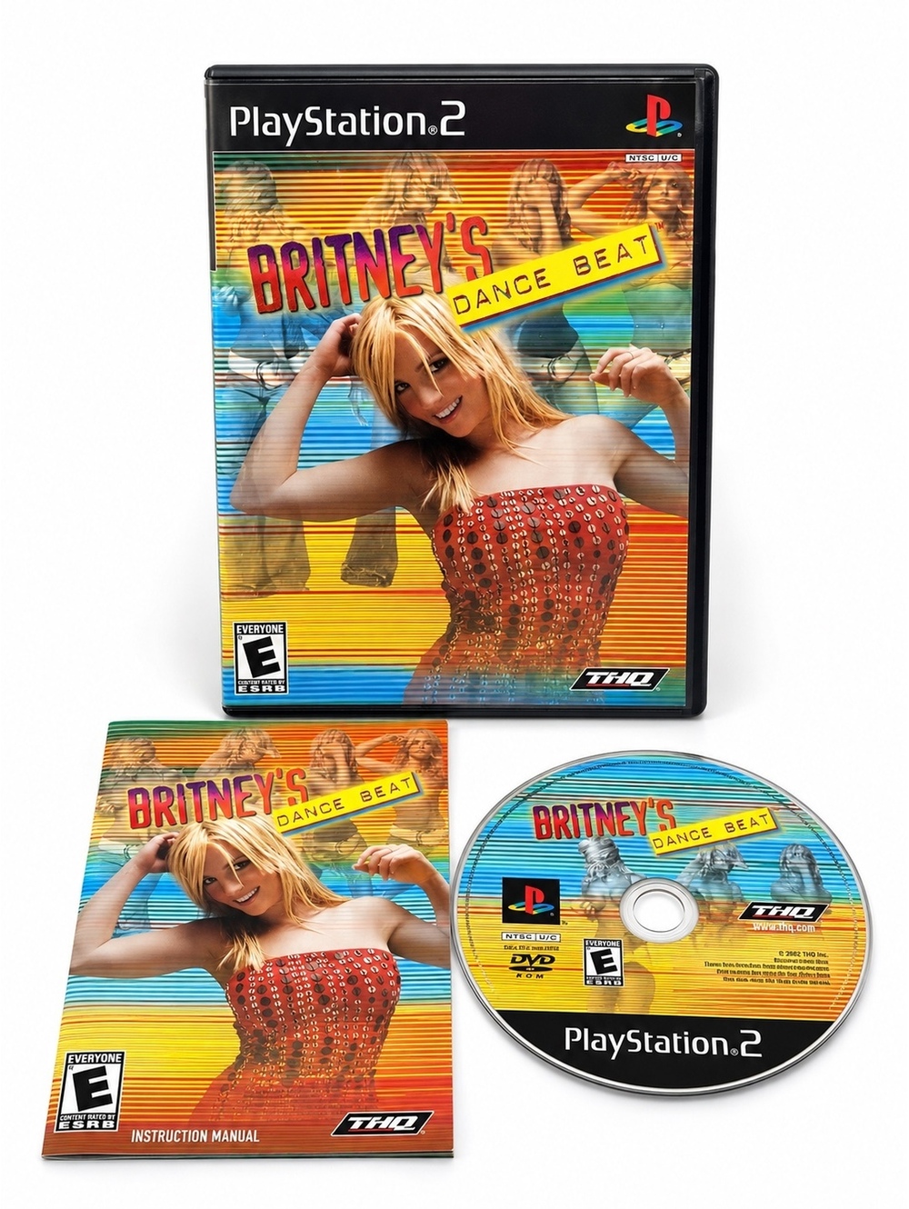 Britney’s Dance Beat PS2 PlayStation 2 2002 CIB Complete Manual THQ